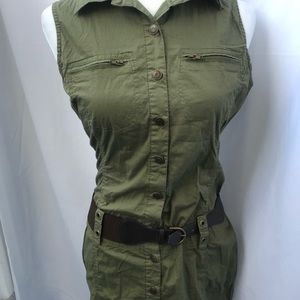 Olive green dress
